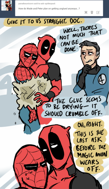 Ask Wade Wilson and Peter Parker!