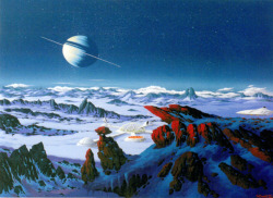 martinlkennedy:  Steve Dodd ‘Terraforming Titan 1.’ Steve started this one in 1980 but never completed it. In a burst of artistic energy he finally finished it this year and I’m honoured to be able to show it here.  