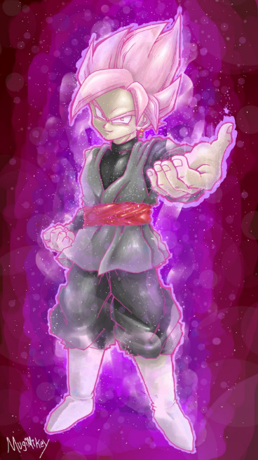 Speed Drawing Goku Black SSJ Rose 