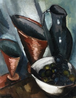 artmastered:  Maurice de Vlaminck, Still Life with Copper Goblets, c.1910 