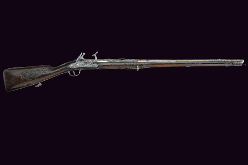 A silver mounted snaphaunce fowling musket originating from Northern Italy, late 17th century.