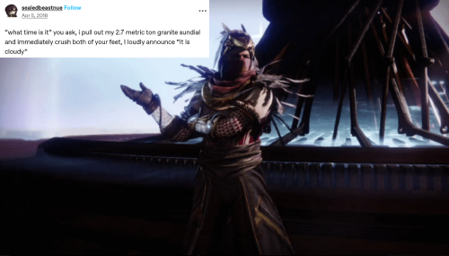 DESTINY 2 AS TUMBLR TEXT POSTS 💠💬✨