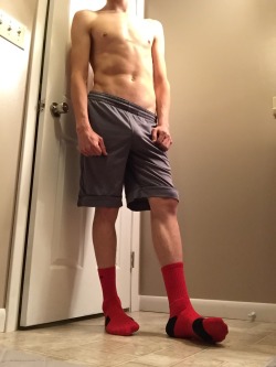 nikesockfan:Red Nike elites today