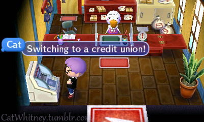 sunnythetragic-clown:   catwhitney:  So today I was a hipster in Animal Crossing