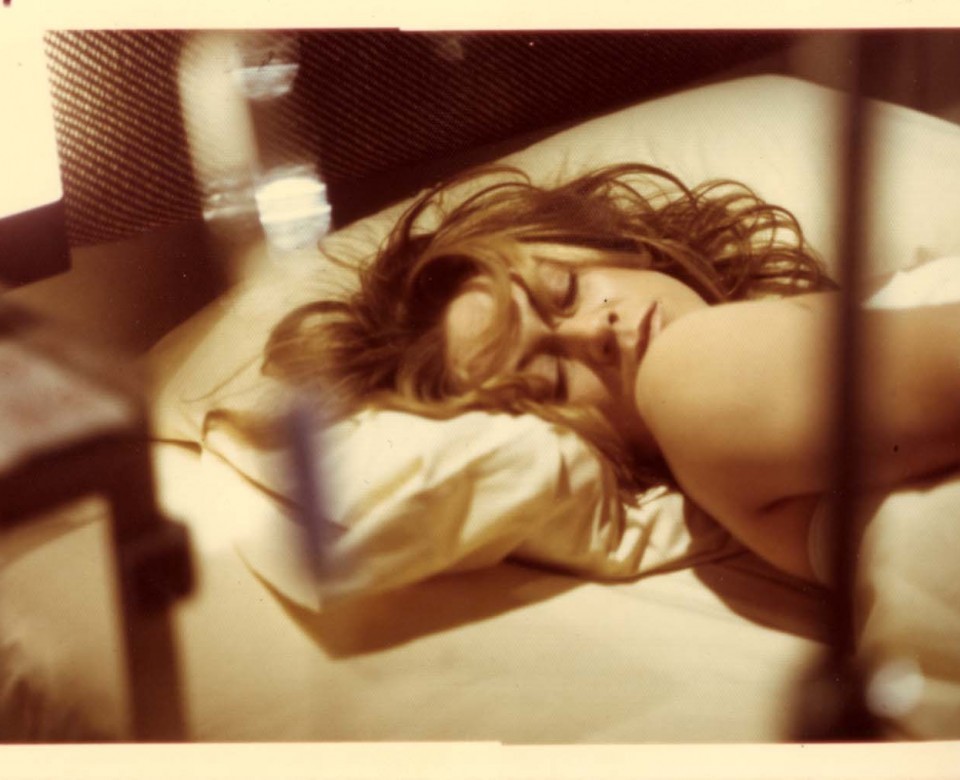 Behind-the-scenes photo of Marilyn on the set of Rabid (1977)