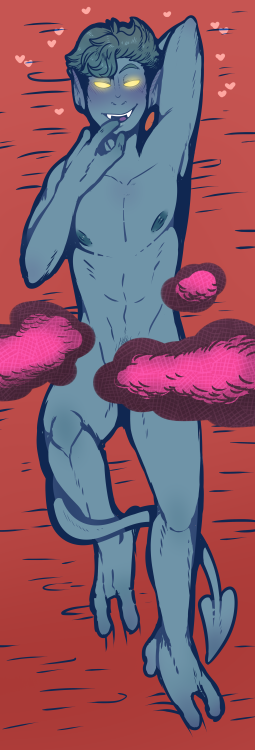 dcsart:  COMMISSIONA fun pic of Nightcrawler I might end up making into a cute lil two sided bookmark sometime, but we’ll see! I’m just really into the idea of body pillow-esq designs on bookmarks and the like. (Since making actual body pillows is