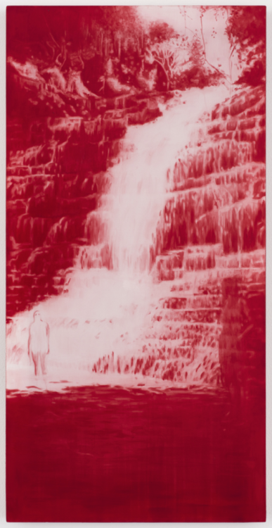 wtxch:Ruby Swinney (South African, b. 1992)Waterfall, 2020Oil on silk