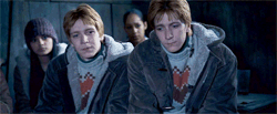 georgeweaslay:  the magic begins - favorite character↳ Fred and George  “Give her hell from us