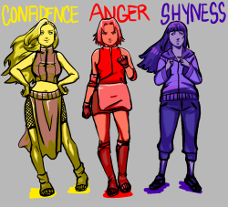 kimbeekitty:  Konoha’s rookie ladies+ character