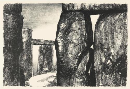 theegoist:Henry Moore (English, 1898-1986) - Stonehenge IV (C. 211), Lithograph on wove paper, 29.20
