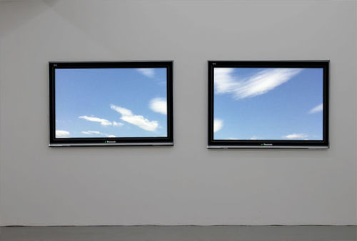 mainart:  Real windows framed as T.V Screens , 2014 Ibon Mainar 