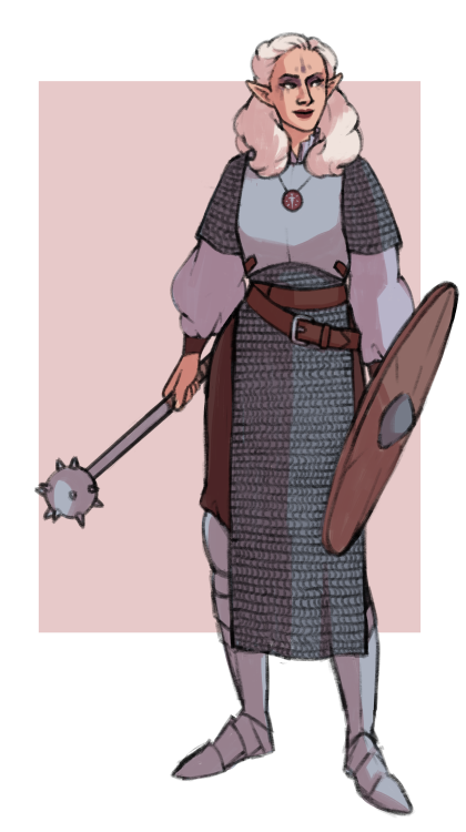 purahs: aeres my light domain cleric of tempus with her infamously low charisma score