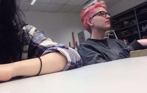 today’s aesthetics ft. @tesaderfilm’s new peachy hair color | wearing a shirt @tesaderfi