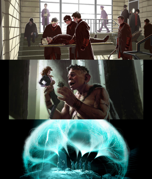 dreamydrarry:potterswheeezy:Harry Potter Film Concept Art by Adam Brockbank (x)these are so beautifu