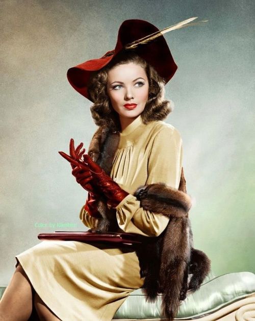 1940to1949:  Gene Tierney 