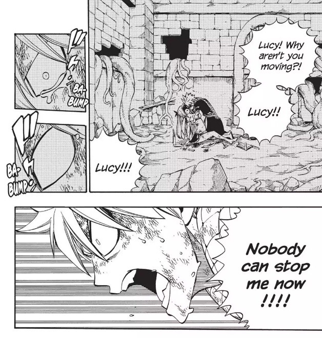 1ittlebirdie:  Has Natsu turned END again?I was just thinking. In this chapter Natsu