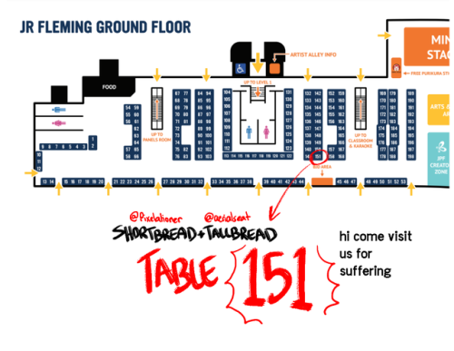 Hi!! I’ll be tabling at smashcon this year at table 151 with @pixelationer !! Sorry I don’t have tim