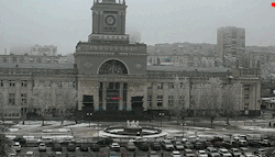 peterfromtexas:  Today’s explosion in railway station in Volgograd, Russia A suicide bombing at a railroad station in central Russia killed at least 15 people on Sunday.The explosion, which officials said was caused by a bomb possibly carried in a bag