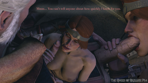 Porn photo sappycakes:  Geralt and Cerys enjoy celebrate