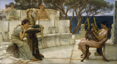 Sappho and Alcauus by Sir Lawrence Alma Tadema