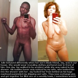 slavetonigs:  Nothing hotter than a white married milf becoming a black teenager’s fuckpig.
