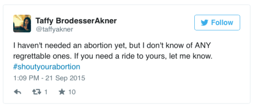 ebonygrim:  micdotcom:   Twitter users are fight the stigma of abortion with the inspiring hashtag: #ShoutYourAbortion   HERE FOR THIS 