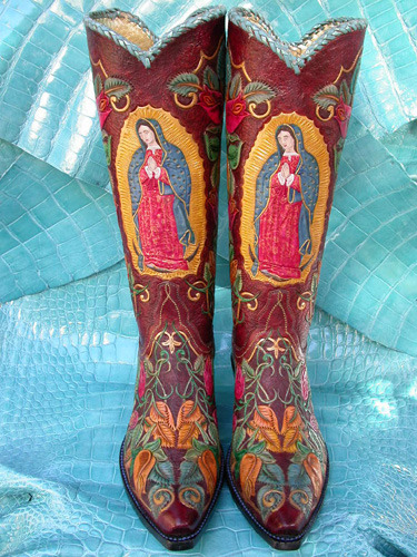 mademoiselleclipon:Our Lady of Guadalupe Cowboy Boots