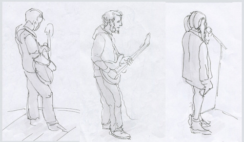 sketches from various jam sessions & dorm sessions