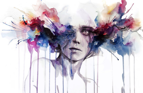 bestof-society6:   ART PRINTS BY AGNES-CECILE porn pictures