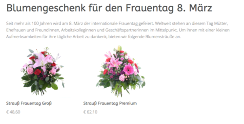 Vergesst nicht die verdammten Blumen am Weltfrauentag!!via: https://www.foetschl.at/de/Blumenstrauss