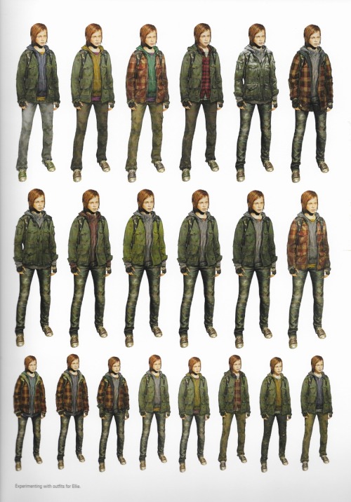 video-games-girls-play-to: ellie’s concept artwork (from the art of the last of us art book)