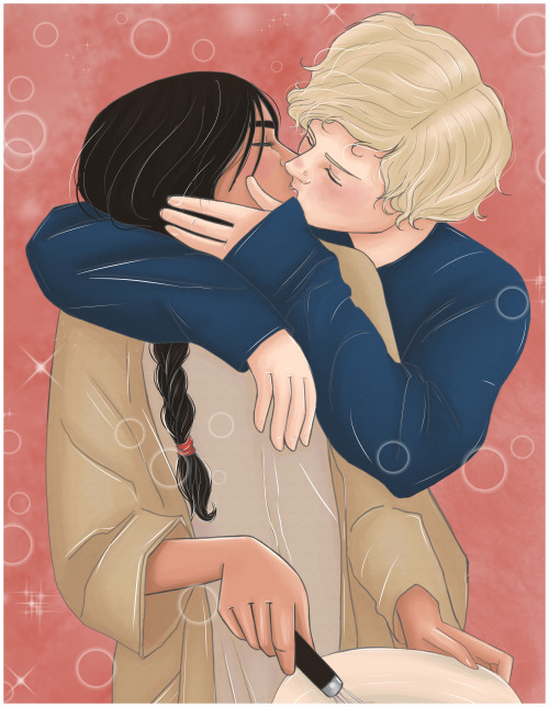 ombradellaluna:“Valentine’s day” made for the THG Valentine’s Art Challenge hosted by me and the ama