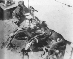 A Haunting Photograph Of The 1929 St. Valentine’s Day Massacre. The Saint Valentine&rsquo;s Day Massacre is the name given to the 1929 murder of seven mob associates as part of a prohibition era conflict between two powerful criminal gangs in Chicago: