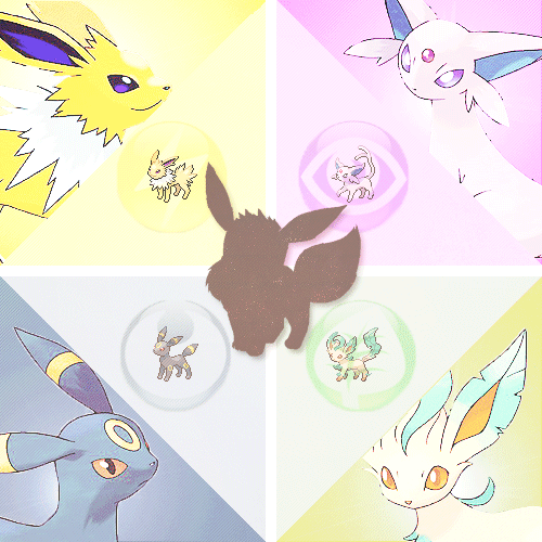 tetsurookun:   Eevee   ↳A rare Pokémon that adapts to harsh environments by taking on different evolutionary forms. 