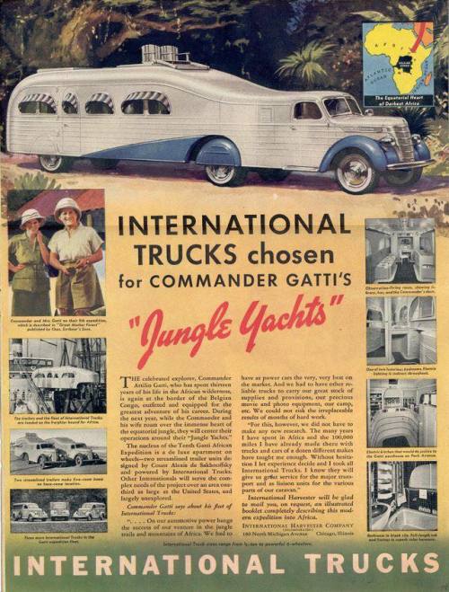 Porn vintage-trailer:International Trucks “Jungle photos