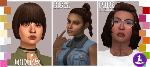 simthing-clever: Liliili-sims Witching Hour Hair Dump Defaults &amp; extras. Meshes required. (p