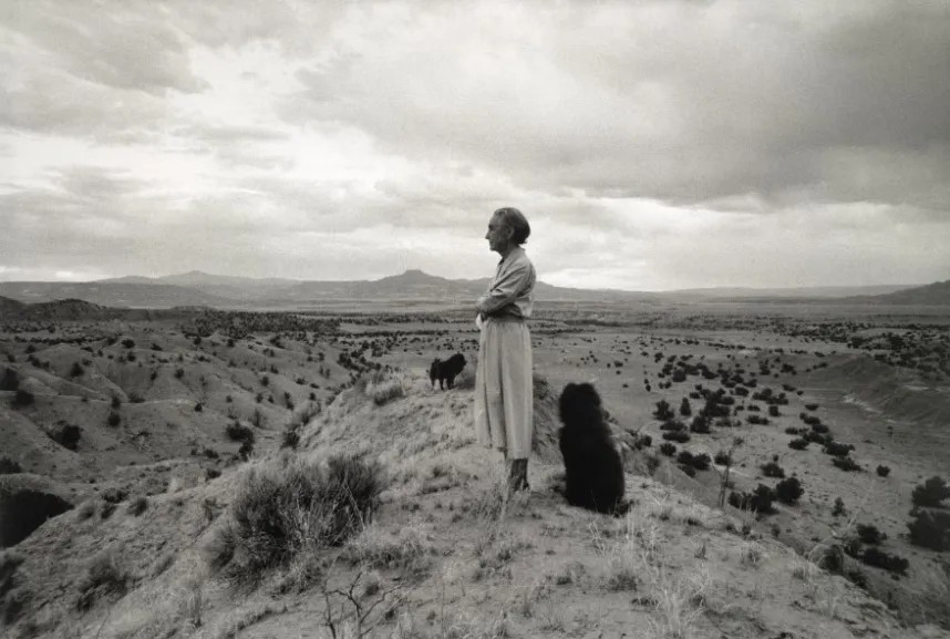 Georgia O’Keeffe and Her Chow Chows