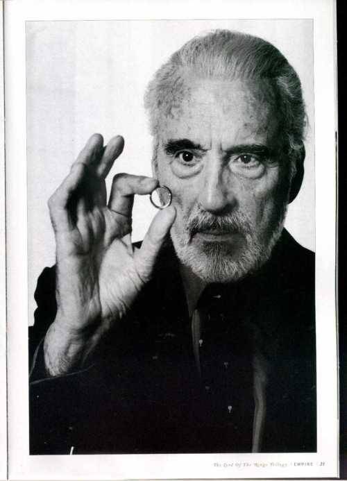 fuckyeahlotrcast:  Happy 91st Birthday to the incredible Sir Christopher Frank Carandini Lee. A true