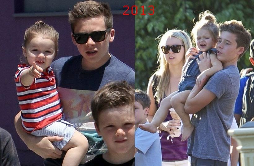 famille-de-sport:  Au fil du temps frère/soeur : Brooklyn &amp; Harper Beckham