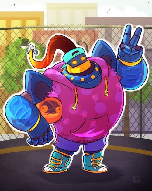 Bomb king outchea trying to dunk on some Paladinos #ModernPaladins #illustration #Paladins #Bombking