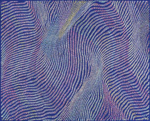 thunderstruck9:Yohei Yama (Japanese, b. 1977), Cosmic Ray #12, 2018. Acrylic on canvas, 119.5 x 149.