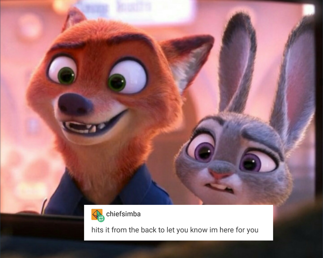Me when someone says Nick and Judy are just friends