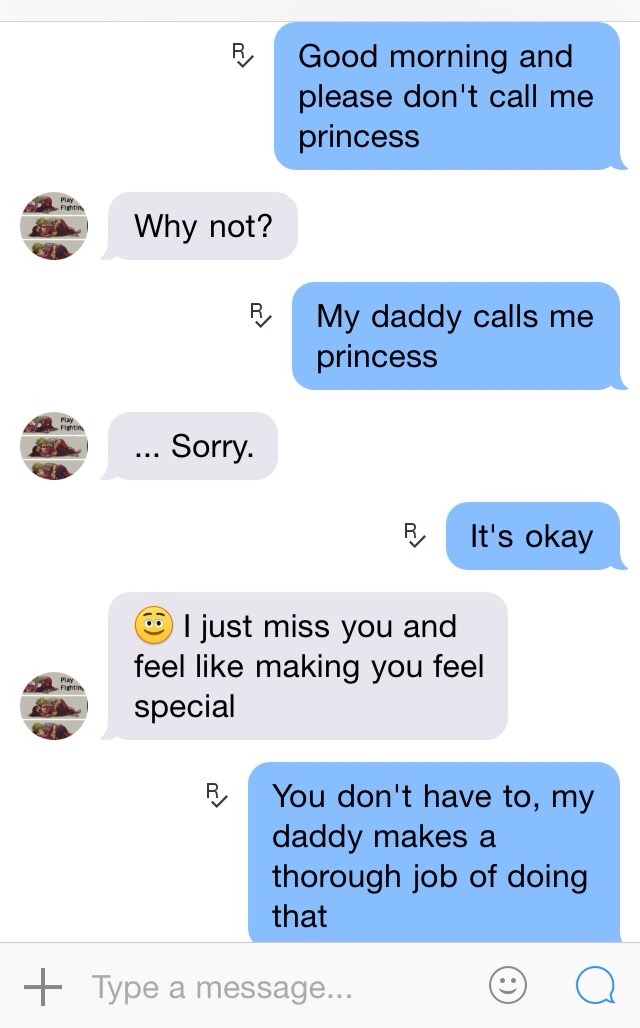 Daddy was getting very aggravated about this guy &gt;~