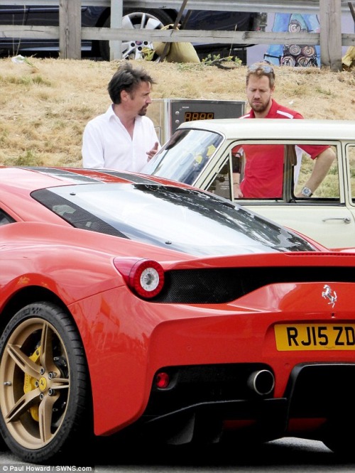 teamraikkonen: Sebastian Vettel with James May and Richard Hammond filming for “The Grand Tour