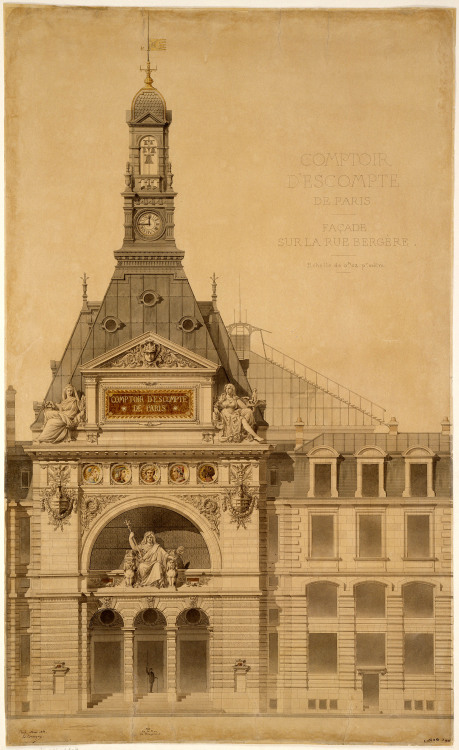 Elevation for the Comptoir d’Escompte, Paris