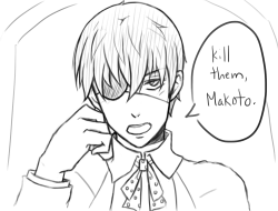 yaminohikari:  What if Makoto was one hell of a butler?