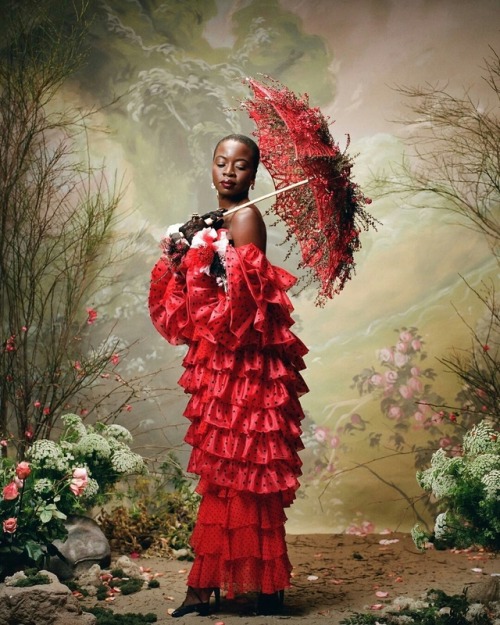 Danai Gurira photographed by Autumn de Wilde for Rodarte Fall/Winter 2018 Portrait Series: Woman Tha