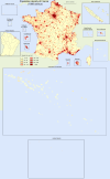 Population density of France.