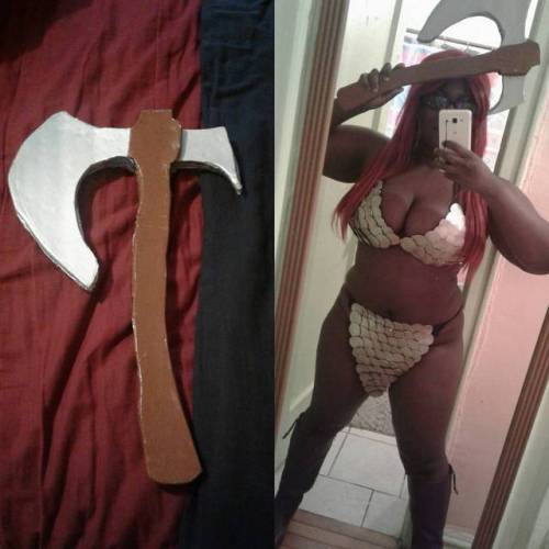 Red Sonja&rsquo;s axe is done!! I really liked how it came out! Hope you guys like it! I&rsquo;ll de