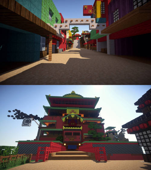 amberlyn-white:  vujon:  spirited away in minecraft, dont look back  You didn’t. 